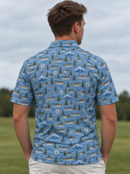 Mountain Lake Angler-Poloshirt